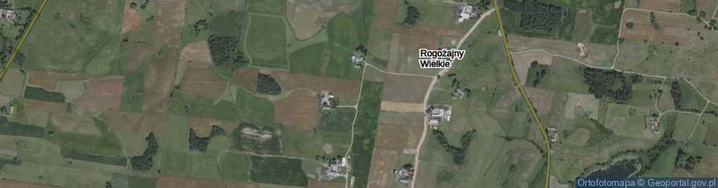 Zdjęcie satelitarne Rogożajny Wielkie ul.